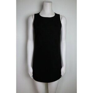 WOMEN'S BLACK MICROFIBER FAUX SUEDE DRESS - FOREVER 21 - SIZE S
